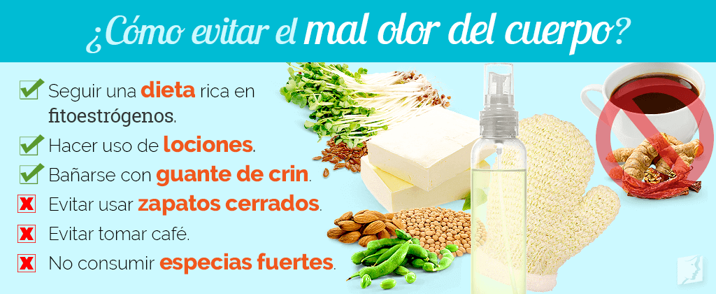 ¿Cómo evitar el mal olor del cuerpo?