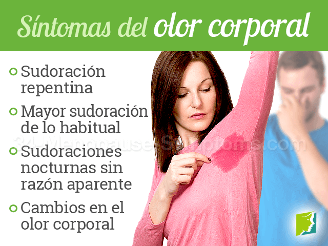 Síntomas del olor corporal