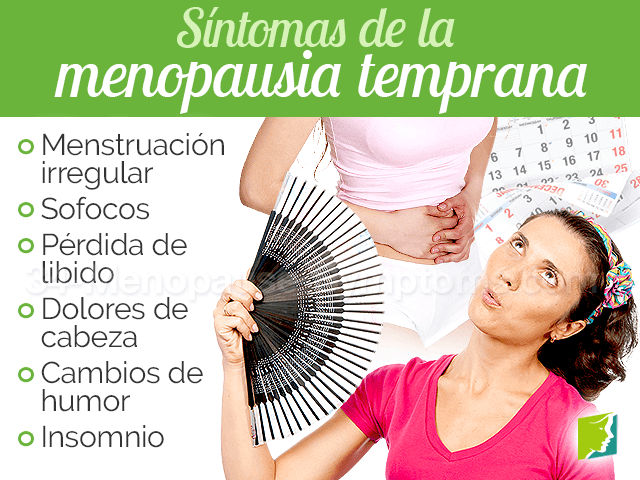 Síntomas de la menopausia temprana