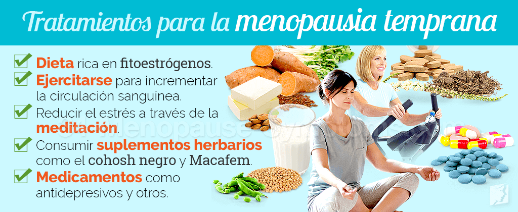 Tratamientos para la menopausia temprana