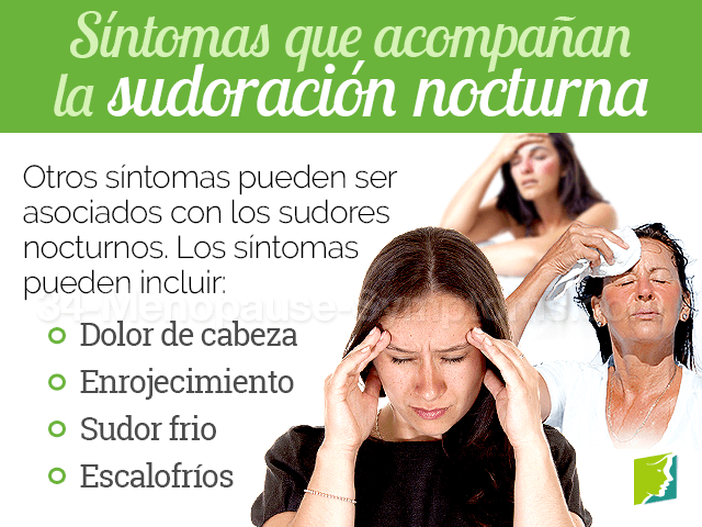 Síntomas que acompañan a la sudoración nocturna