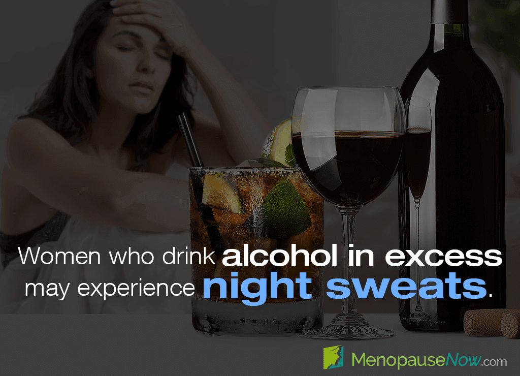 ¿El alcohol causa sudor por las noches?