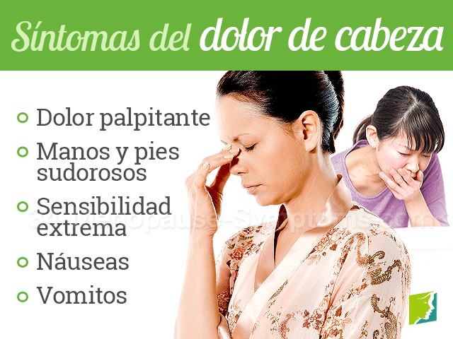 Síntomas del dolor de cabeza