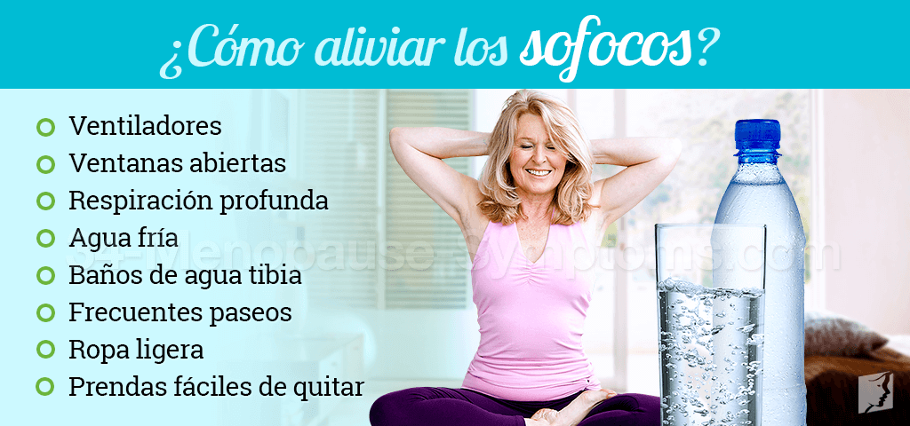 Como aliviar los sofocos