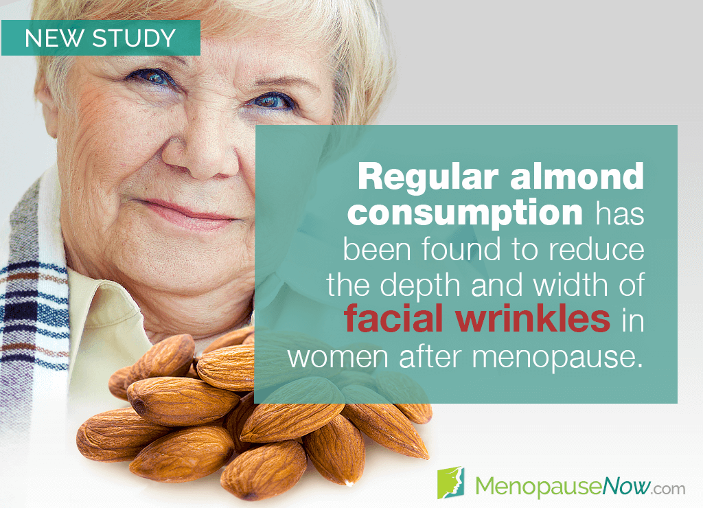 Study: Eating almonds may reduce wrinkles in postmenopausal women