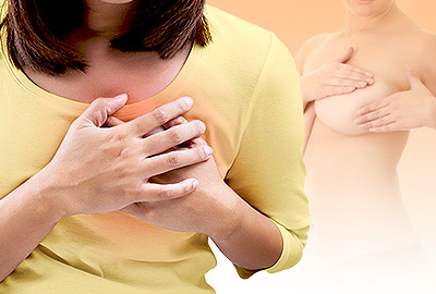 Síntomas de dolor de pecho y senos