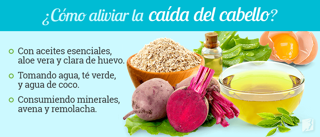como aliviar la caída del cabello