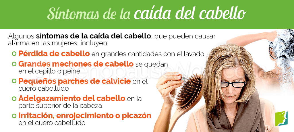 Síntomas de la caída del cabello