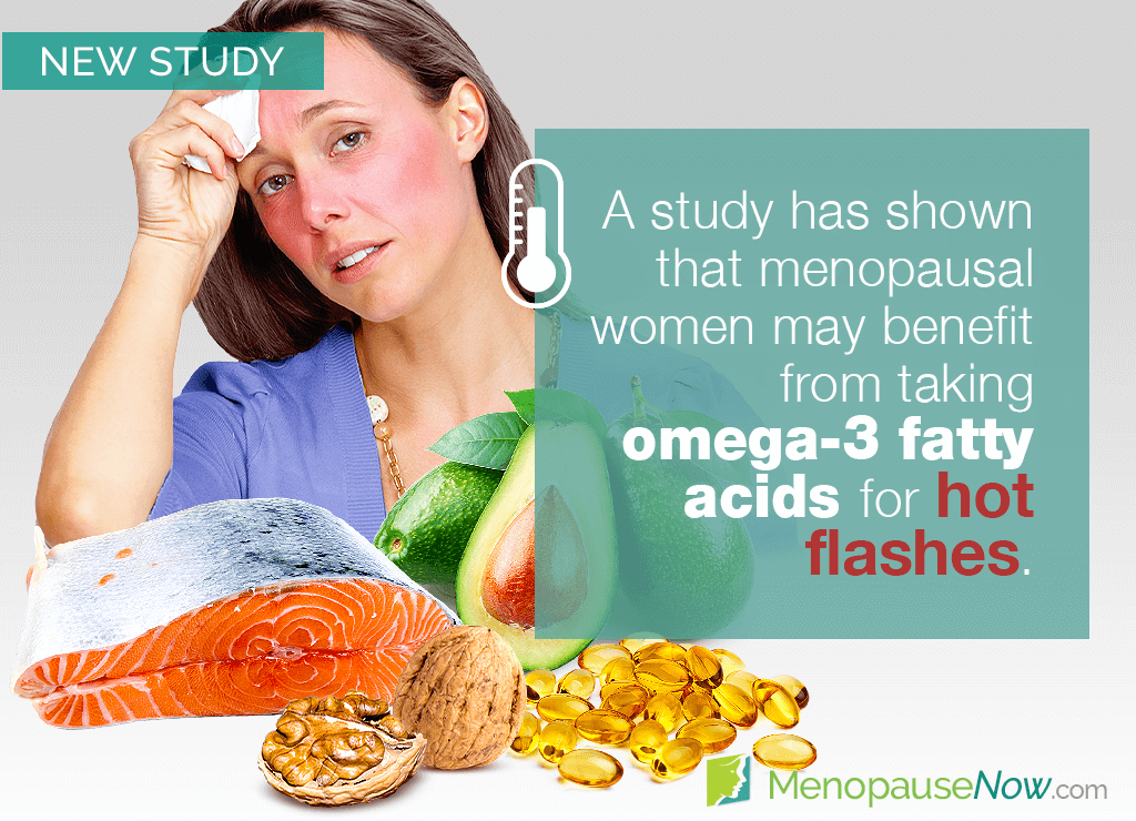Study: The severity and frequency of hot flashes improved with omegas