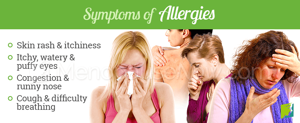 Symptoms of allergies