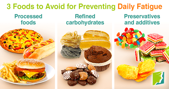 3 foods to avoid for preventing daily fatigue