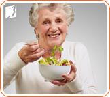 A healthy diet can counteract menopausal weight gain.