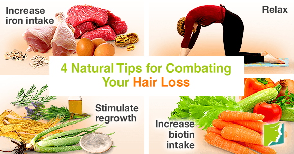 4 natural tips for combating your hair loss