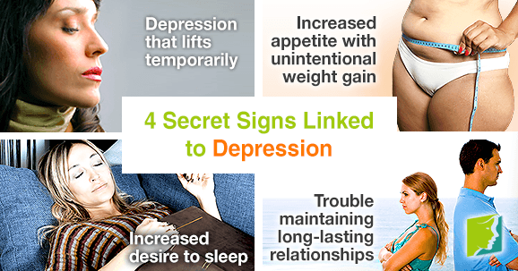 4 secret signs linked to depression