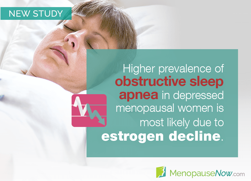 Study: Obstructive sleep apnea and depression linked to low estrogen
