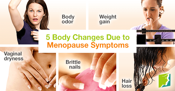 5 body changes due to menopause symptoms.