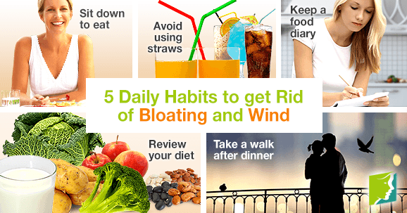 5 Daily Habits to get Rid of Bloating and Wind