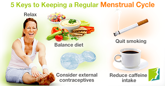 5 Keys to Keep a Regular Menstrual Cycle