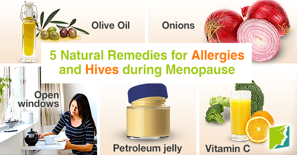 5 natural remedies for allergies and hives during menopause