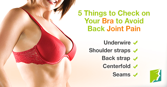 5 things to check on your bra to avoid back joint pain