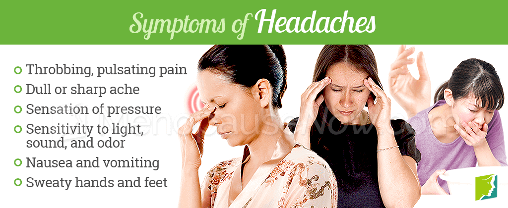 Symptoms of headaches