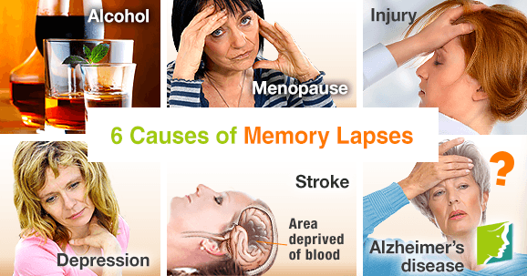 6 causes of memory lapses