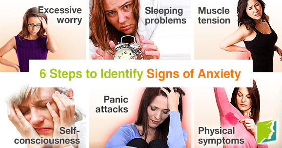 6 steps to identify signs of anxiety