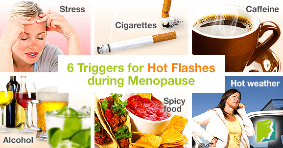 6 triggers for hot flashes during menopause