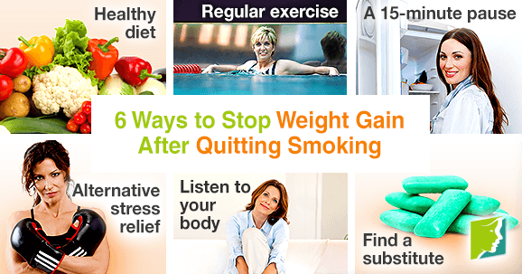 6 ways to stop weight gain after quitting smoking