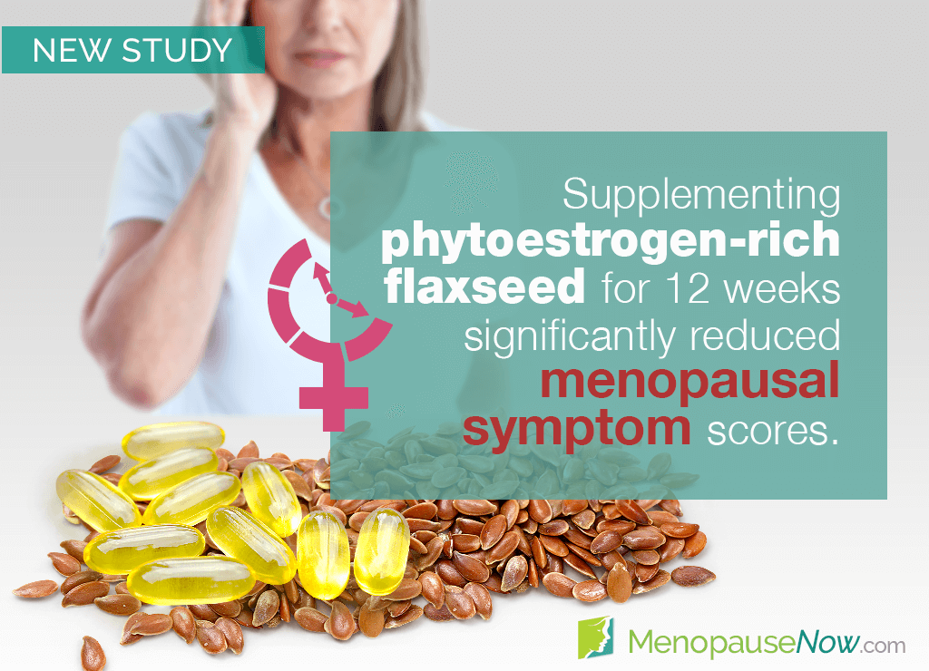 Study: Menopause symptom scores reduced with flaxseed