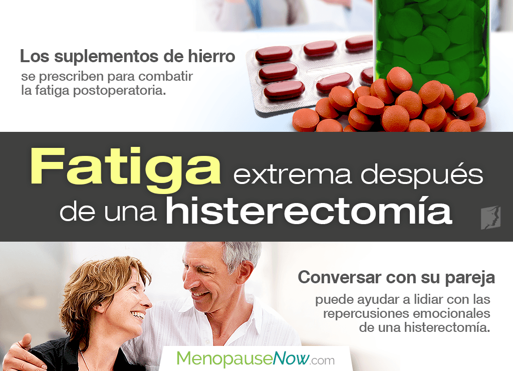 Fatiga extrema después de una histerectomía