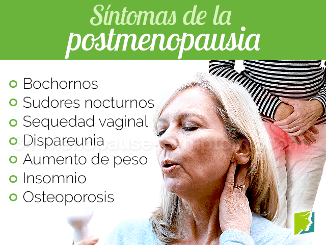 Síntomas de la postmenopausia