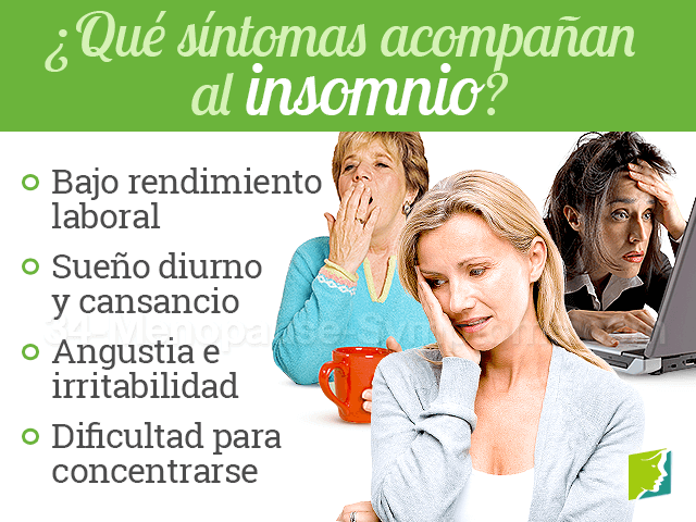 síntomas que acompañan a los problemas para dormir