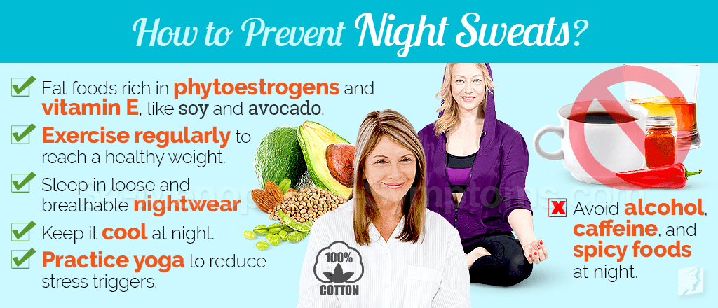 night sweats anxiety