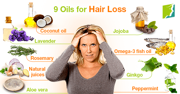 9 Oils for Hair Loss