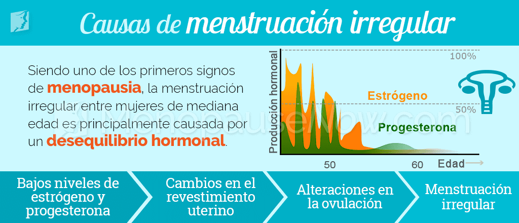 Causas de la menstruación