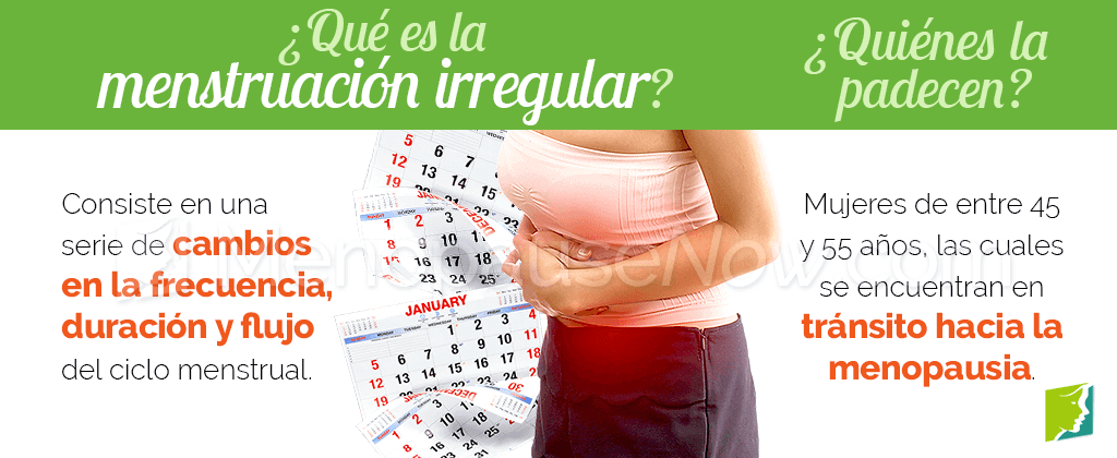 Que es la menstruación irregular