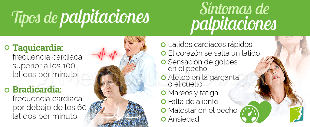 Tipos y síntomas de palpitaciones