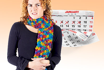 Menstruación irregular e hinchazón