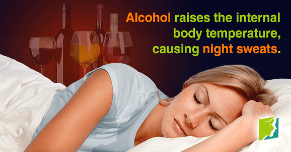 Alcohol Aggravates Night Sweats