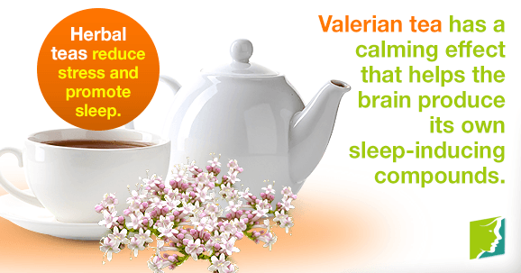 Herbal teas reduce stress and promote sleep