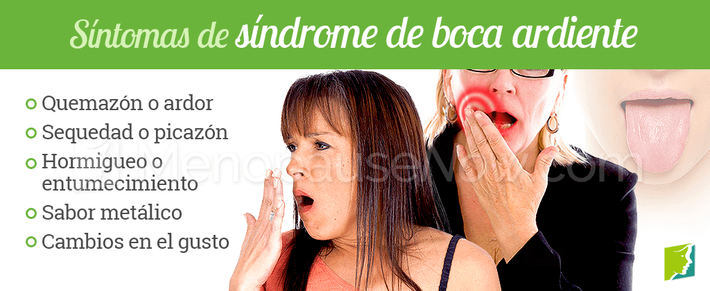 Síntomas del síndrome boca ardiente
