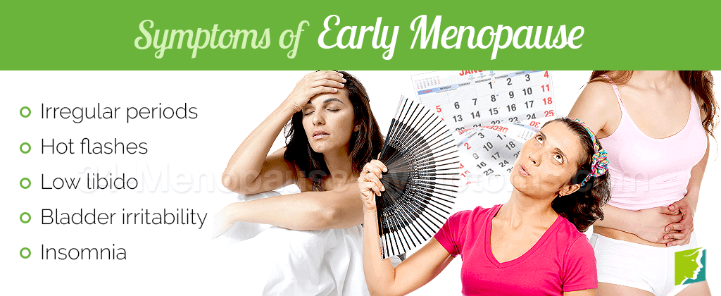 Symptoms of early menopause