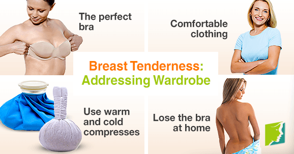 Breast tenderness: addressing wardrobe.