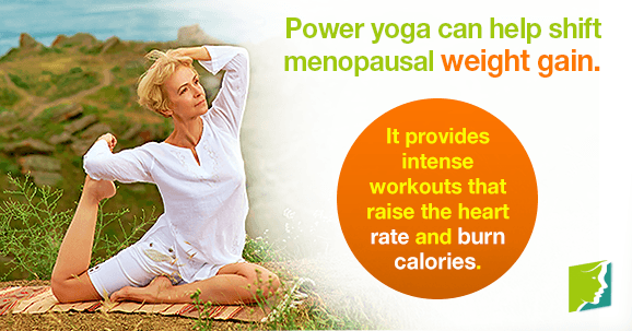 Power yoga can help shift menopausal weight gain