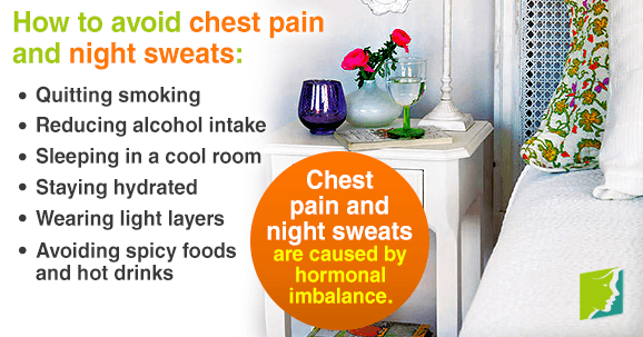 How to avoid chest pain and night sweat