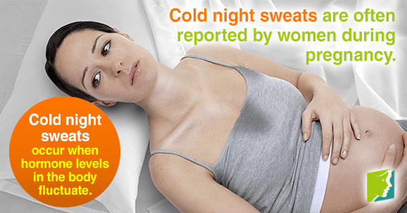 Cold night sweats are often reported by women during pregnancy