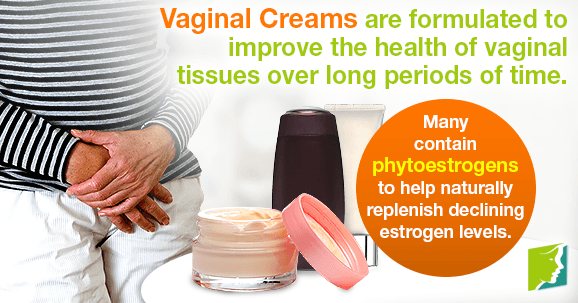 Vaginal Creams are formulated to improve the health of vaginal tissues over long periods of time.