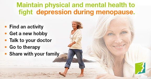 Maintain physical and mental health to fight depression during menopause