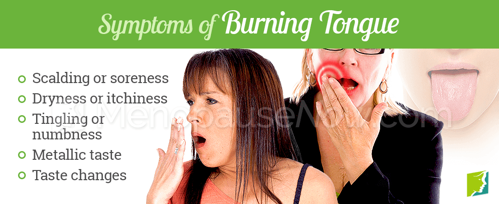 Symptoms of burning tongue